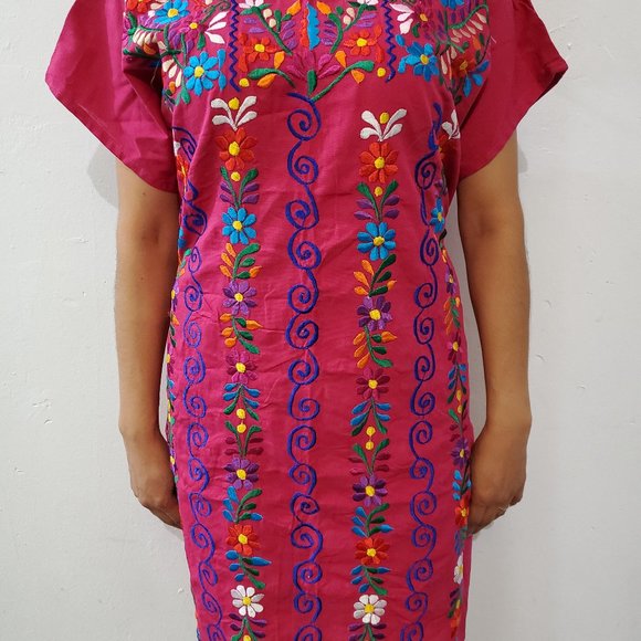 Dresses & Skirts - Pink Mexican Artisanal Dress